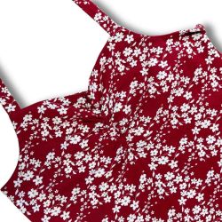 Robe à imprimé fleuri - Chanvre et coton bio