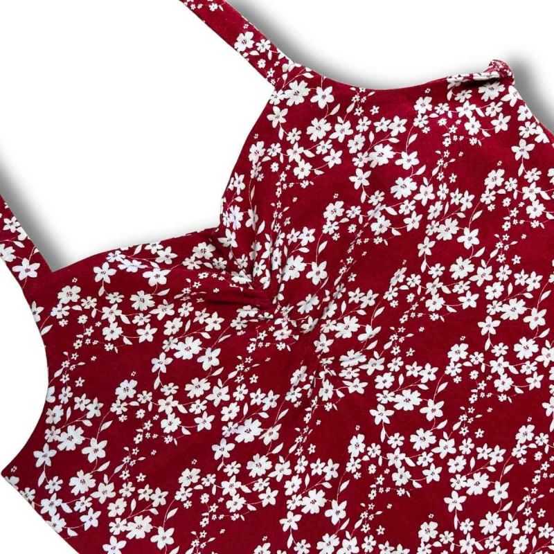 Robe à imprimé fleuri - Chanvre et coton bio