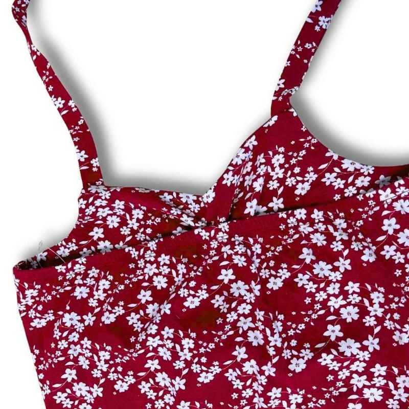 Robe à imprimé fleuri - Chanvre et coton bio