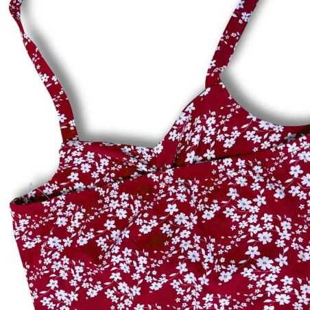 Robe à imprimé fleuri - Chanvre et coton bio