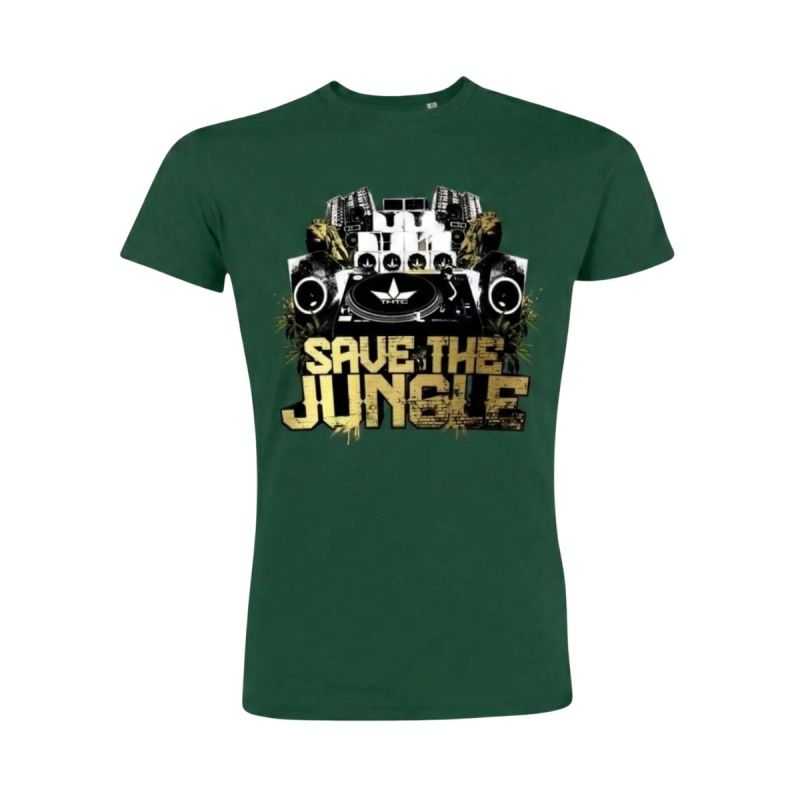 Tee shirt chanvre et coton bio vert jungle Tee shirt chanvre et coton bio vert jungle