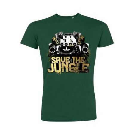 Tee shirt chanvre et coton bio vert jungle