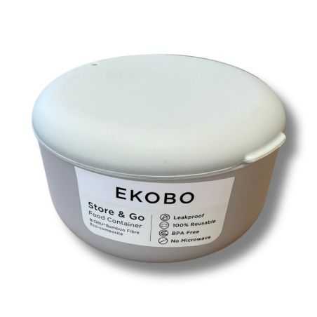 Boîte à goûter "Store & Go" en fibre de bambou – Gris Clair (750 ml)
