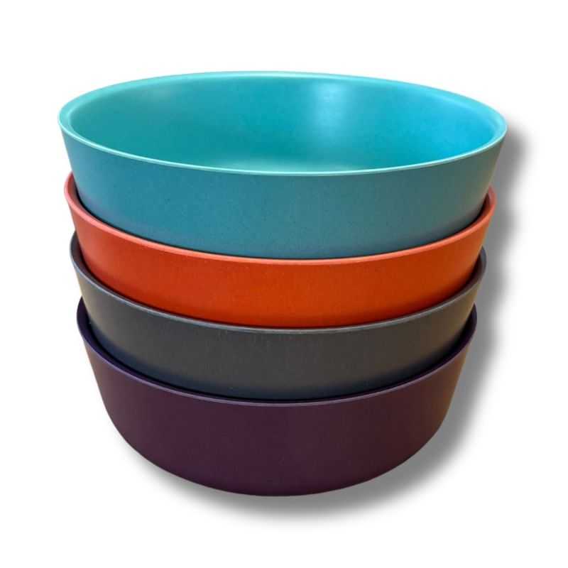 Set de 4 assiettes creuses - Fibre de bambou