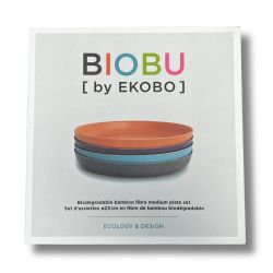 Set de 4 assiettes - Fibre de bambou