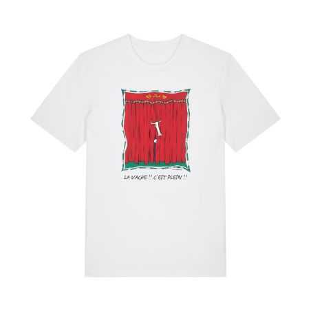 Tee-shirt gris coton bio La Vache c'est plein