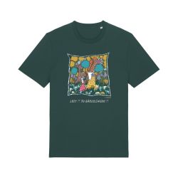 Tee-shirt kaki coton bio lost in Brocéliande