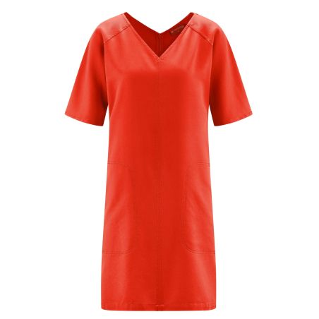 Robe fluide en lyocell de chanvre – Col en V