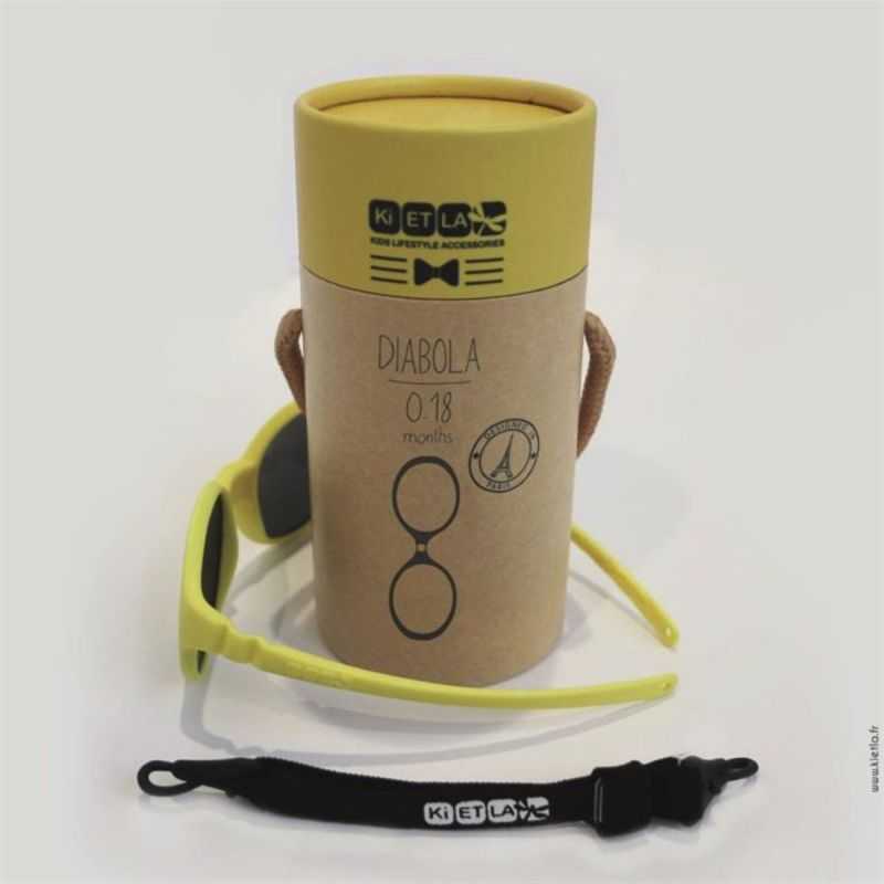 Lunettes de soleil bébé "Diabola" 0-18 mois – Jaune