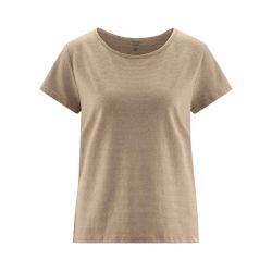 T-shirt rayé à manches courtes en Chanvre et coton bio