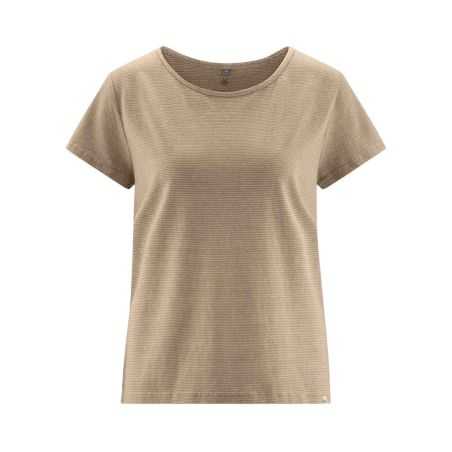 T-shirt rayé à manches courtes en Chanvre et coton bio