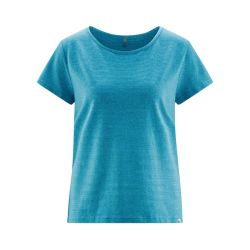 T-shirt rayé à manches courtes - Chanvre et coton bio