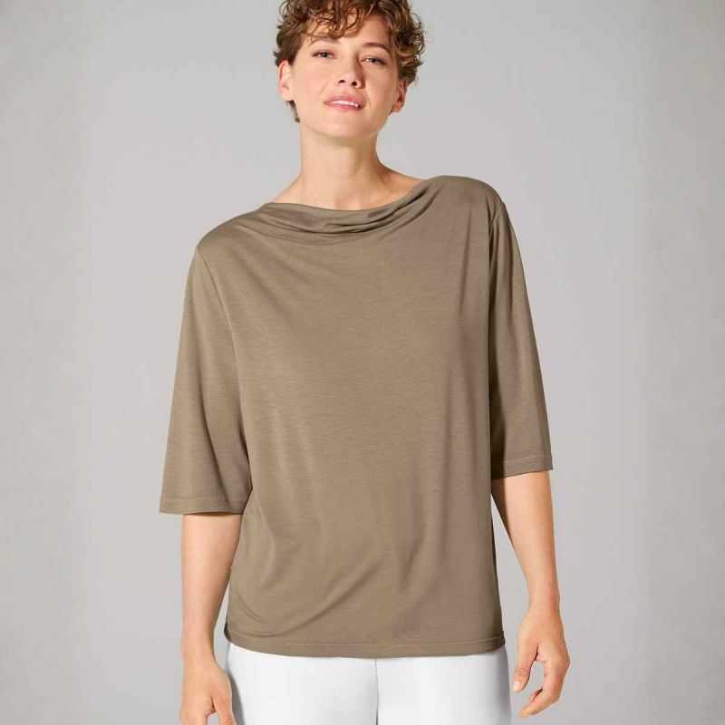 Haut à col bénitier - Lyocell de chanvre