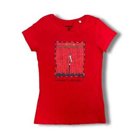 T-shirt femme "LA VACHE C'EST PLEIN" - 100% Coton bio