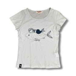 T-shirt enfant fille "SIRÈNE" - Chanvre et coton bio