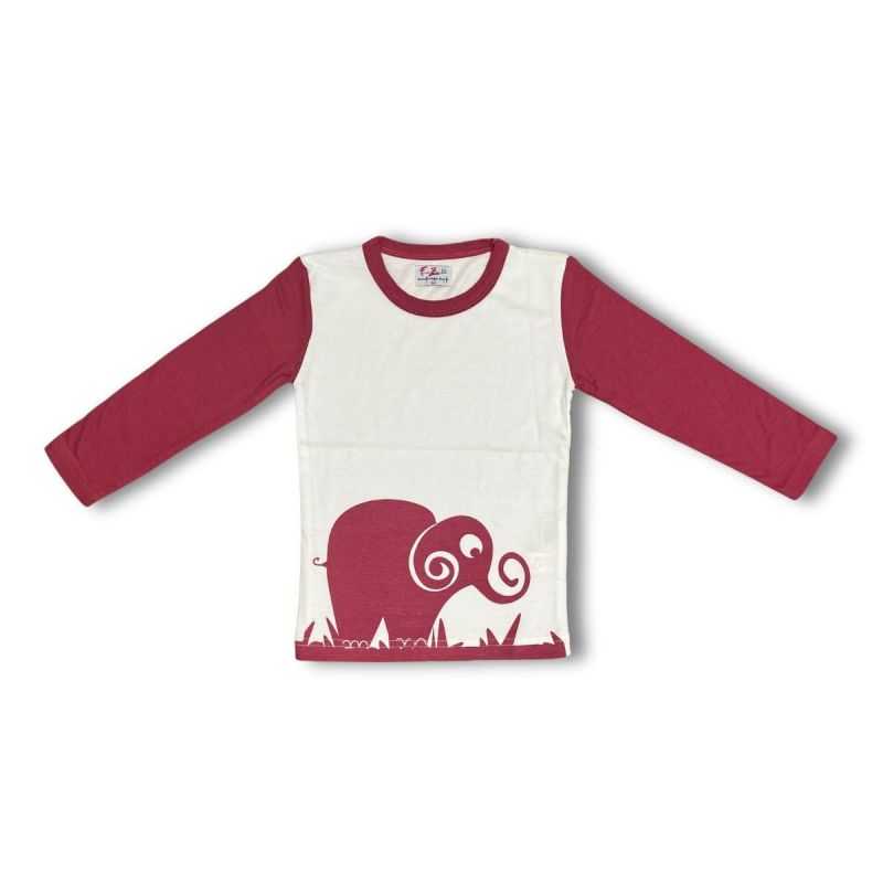 T-shirt manches longues enfant "ÉLÉPHANT" - 100% Coton bio