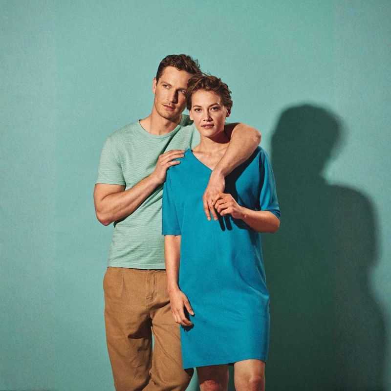 Robe fluide col V - Lyocell de chanvre