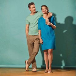 Pantalon coupe droite à pinces - Chanvre et coton bio Pantalon coupe droite à pinces - Chanvre et coton bio