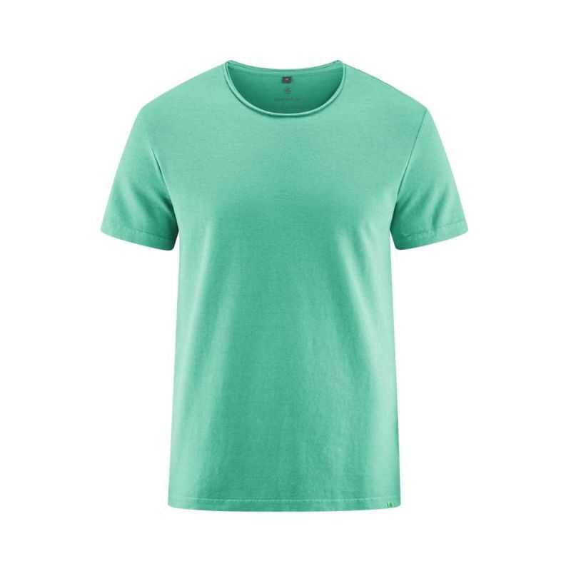 T-shirt à ourlet roulé - Chanvre et coton bio