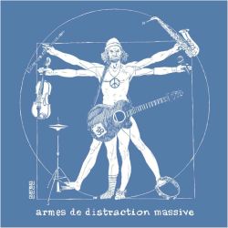 T-shirt "ARMES DE DISTRACTION MASSIVE" manches courtes, 100% coton bio