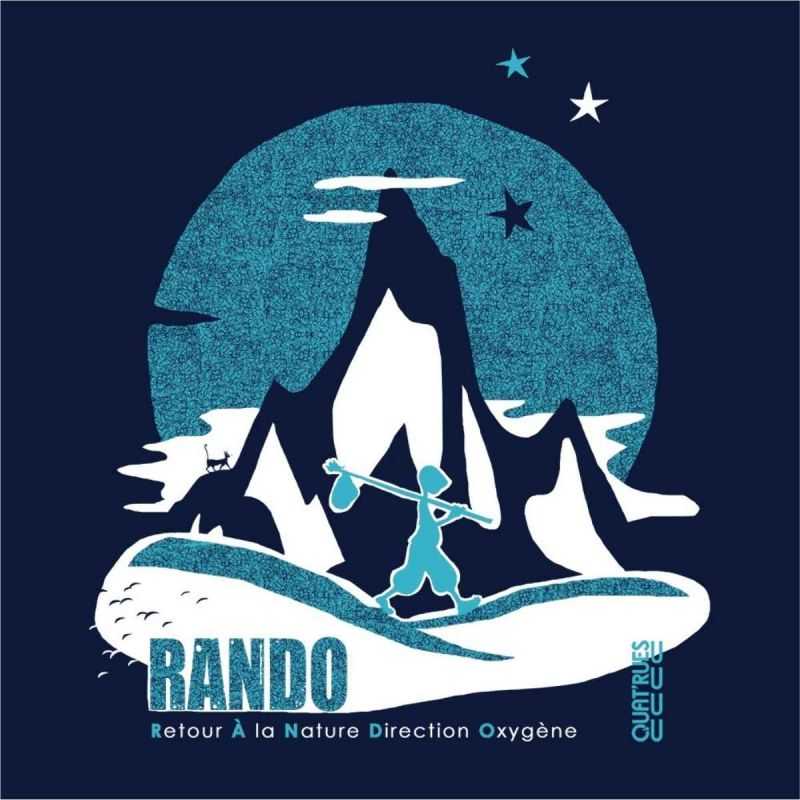 T-shirt "RANDO" manches courtes, 100% coton bio