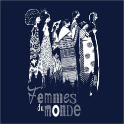 T-shirt "FEMMES DU MONDE" col V, coupe féminine - 100% Coton bio