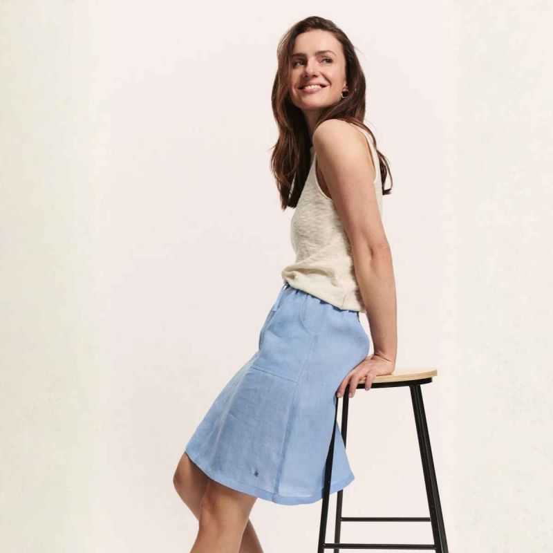 Jupe courte "AAMY" - 100% Lin