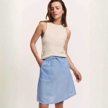 Jupe courte "AAMY" - 100% Lin