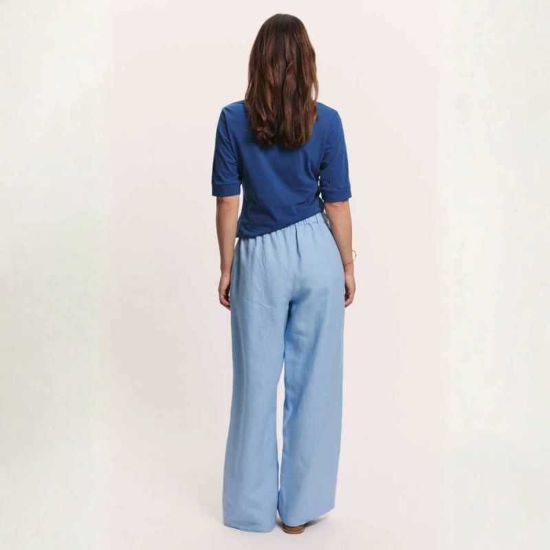 Pantalon large "ROOXY" - 100% Lin