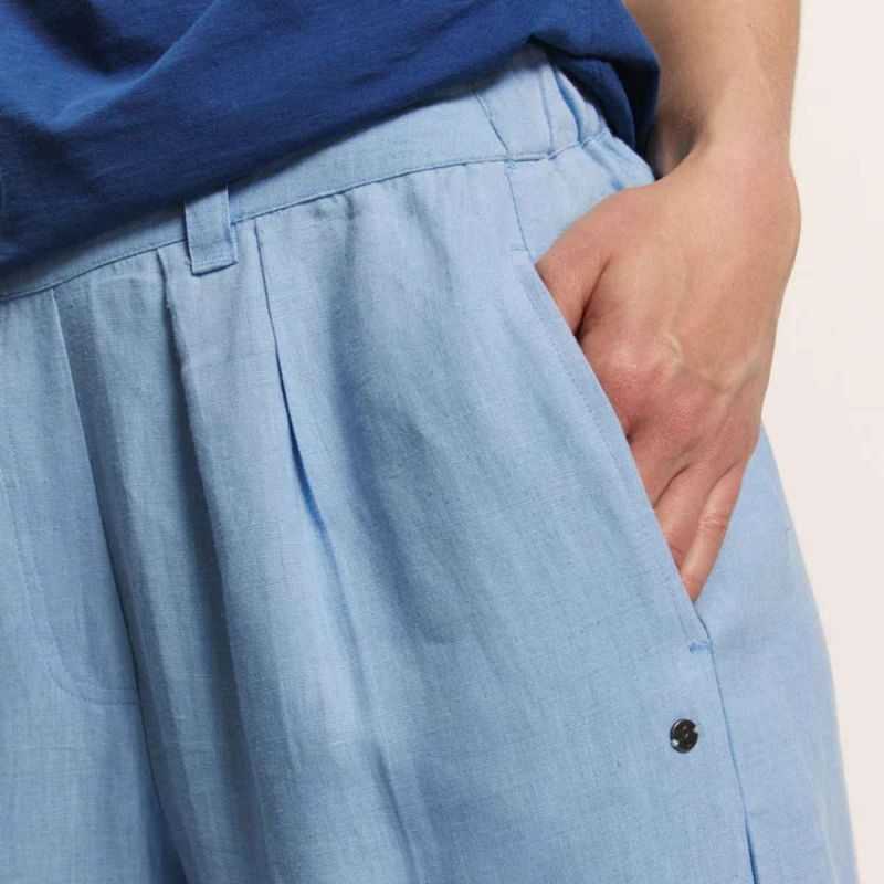 Pantalon large "ROOXY" - 100% Lin