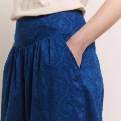 Pantalon ample "SONIAA" brodé - 100% Coton bio