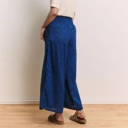 Pantalon ample "SONIAA" brodé - 100% Coton bio