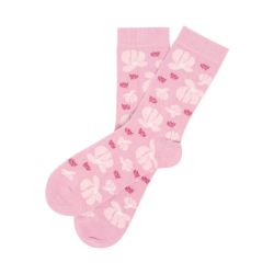 Chaussettes "NELAA" à motif végétaux- Coton bio