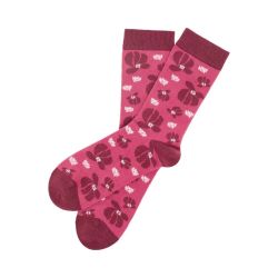 Chaussettes "NELAA" à motif végétaux- Coton bio