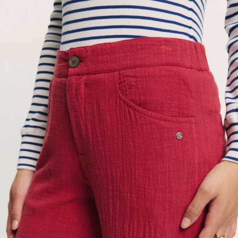 Pantalon "AIDAA" en mousseline - 100% Coton bio