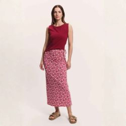 Robe et jupe 2-en-1 "DAANII" imprimé fleuri - Coton bio