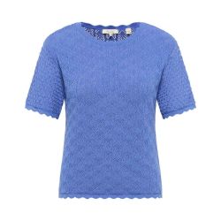 Haut pull en maille ajourée "EMMAA" - 100% Coton bio