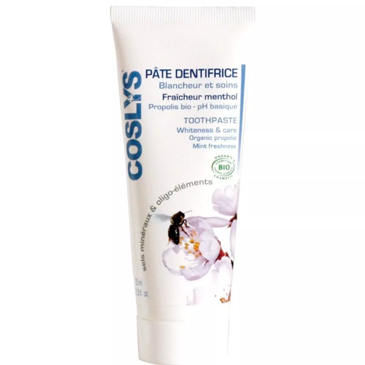 Pâte dentifrice blancheur et soin bio