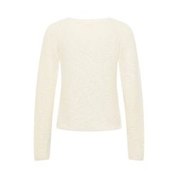 Pull court "IDAA" en maille structurée - 100% Coton bio