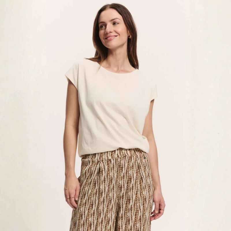 T-shirt "JESSICAA" en jersey flammé - 100% Coton bio