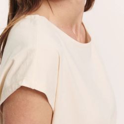 T-shirt "JESSICAA" en jersey flammé - 100% Coton bio