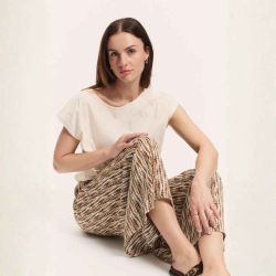 T-shirt "JESSICAA" en jersey flammé - 100% Coton bio