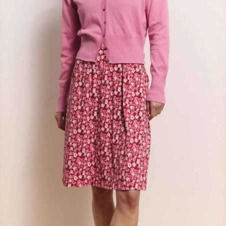 Jupe évasée "JUTAA" imprimé fleuri - Coton bio