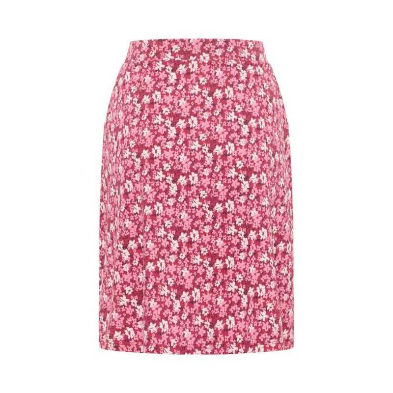 Jupe évasée "JUTAA" imprimé fleuri - Coton bio