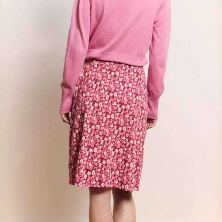 Jupe évasée "JUTAA" imprimé fleuri - Coton bio