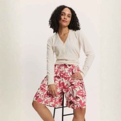 Short fluide "LEAA" imprimé tropical - Viscose EcoVero™