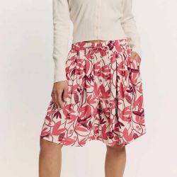 Short fluide "LEAA" imprimé tropical - Viscose EcoVero™