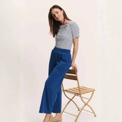Pantalon coupe ample et fluide "LORENAA" - 100% Coton bio Pantalon coupe ample et fluide "LORENAA" - 100% Coton bio