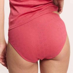 Lot de 2 culottes "PUAA" à cœurs ajourés - 100% Coton bio