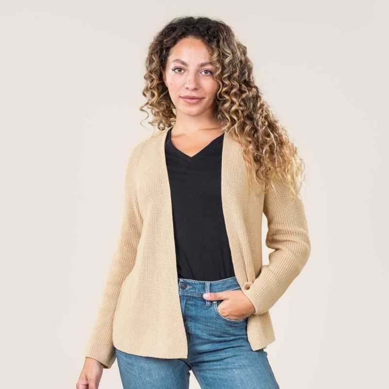 Cardigan en coton bio, OLIVIE